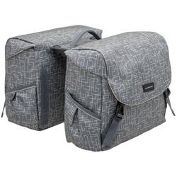 NEW LOOXS Dubbele fietstas Mondi Joy Double Racktime, grey