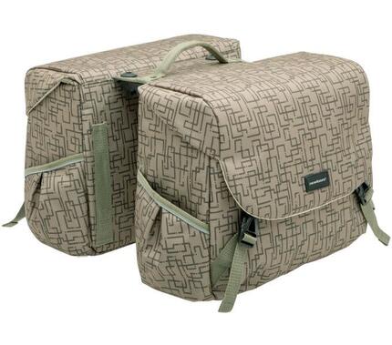 Dubbele fietstas Mondi Joy Double Racktime, walnut