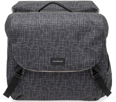 Dubbele fietstas mondi joy double mik ivy . black