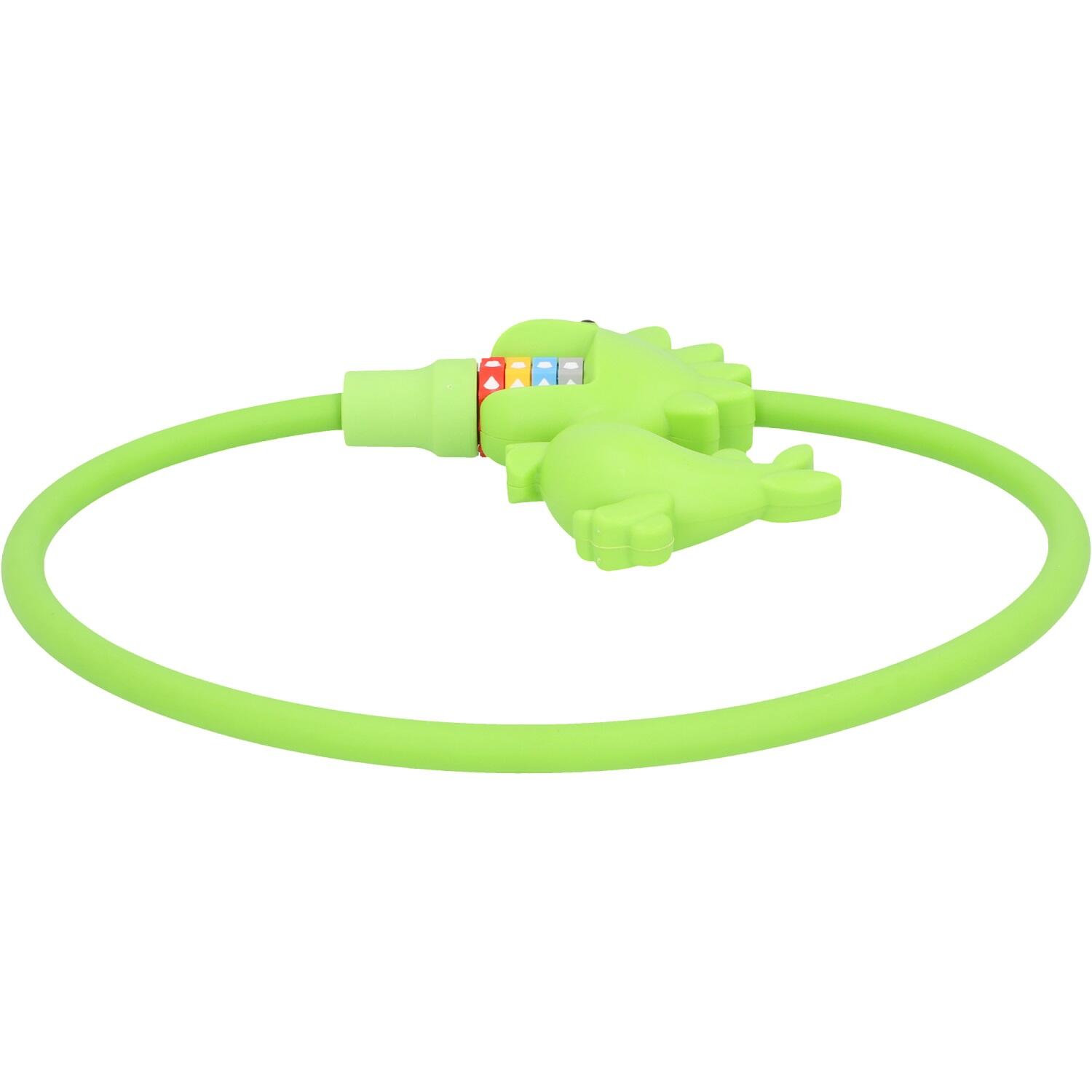 Câble antivol avec cadenas chiffres dinosaures Fischer 2/3