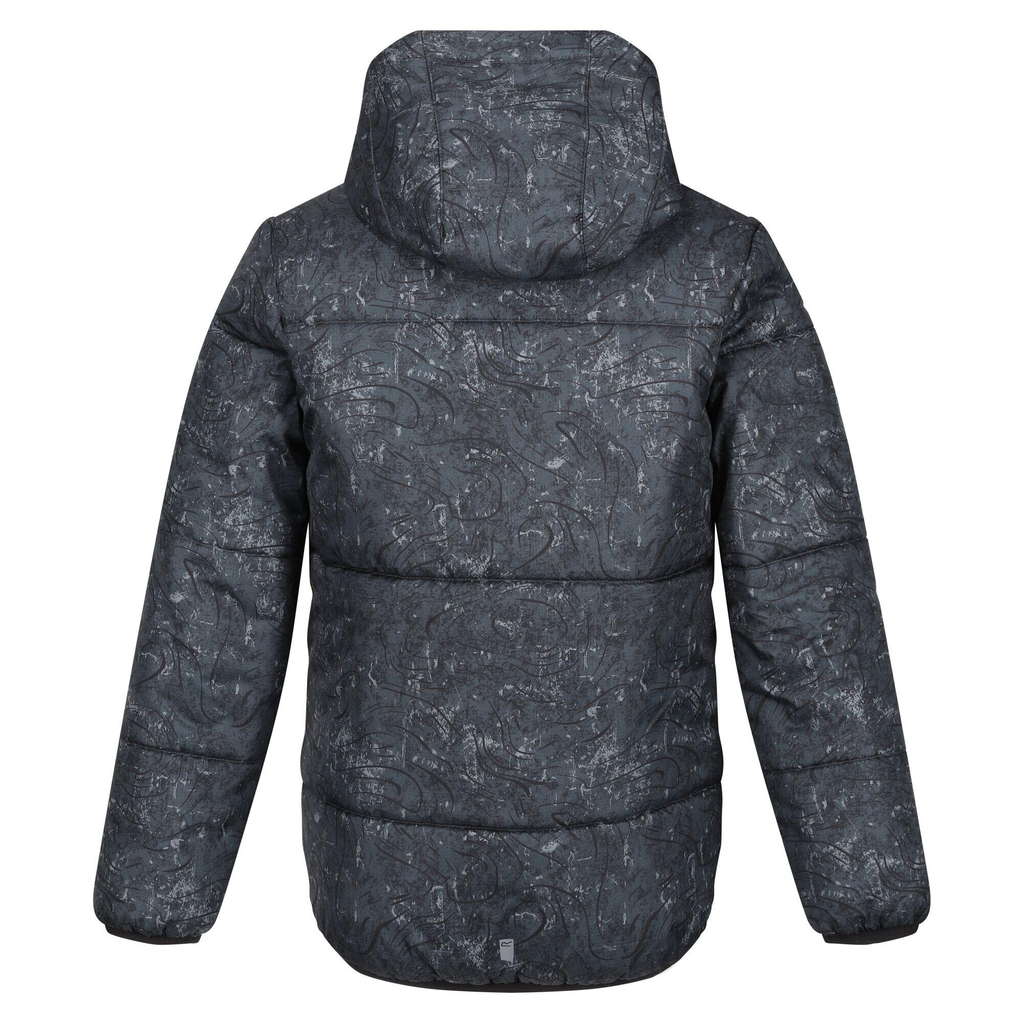 Childrens/Kids Lofthouse VII Printed Insulated Padded Jacket (Seal Grey/Terrain) 2/5