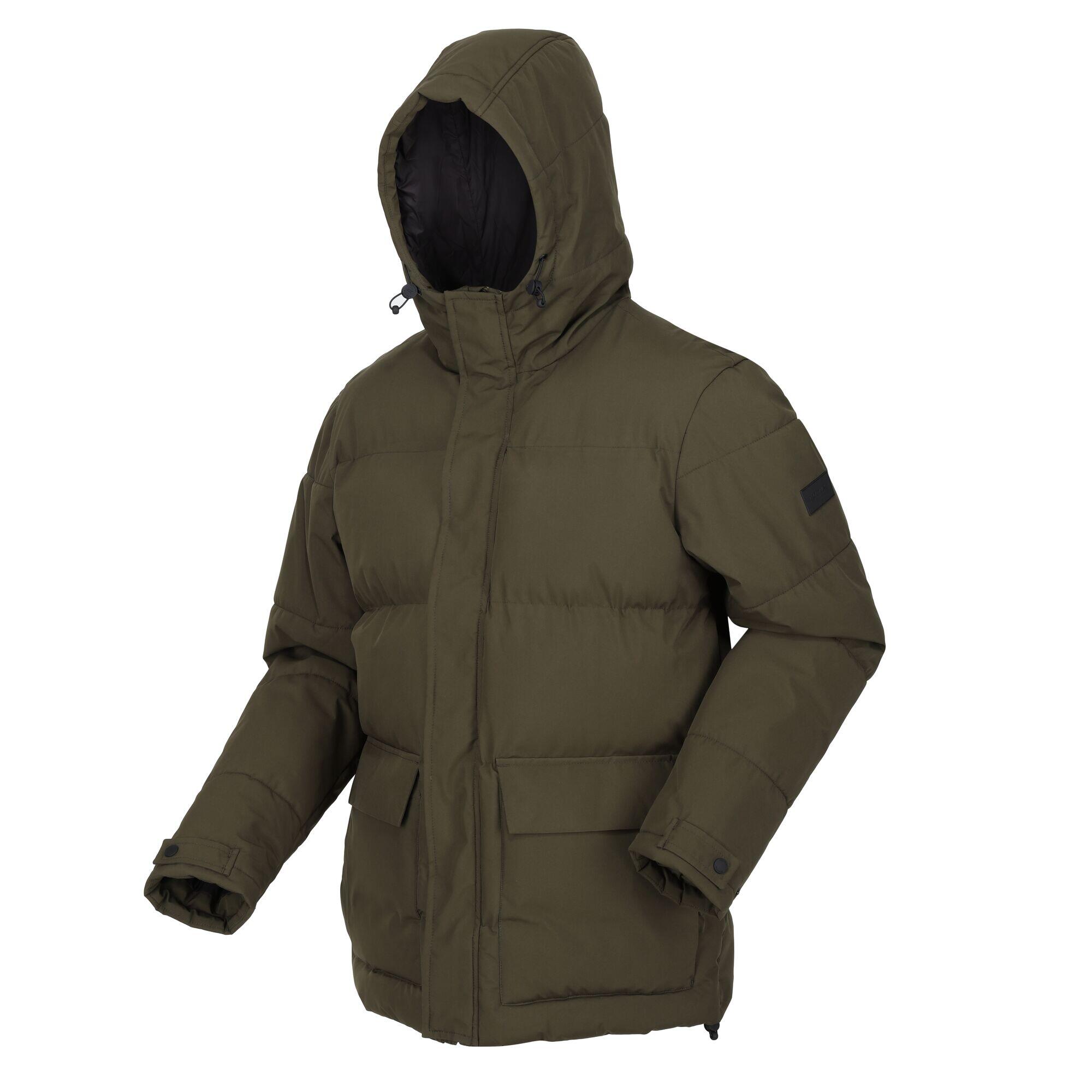 Men's FALKNER quilted jacket (Dark khaki)