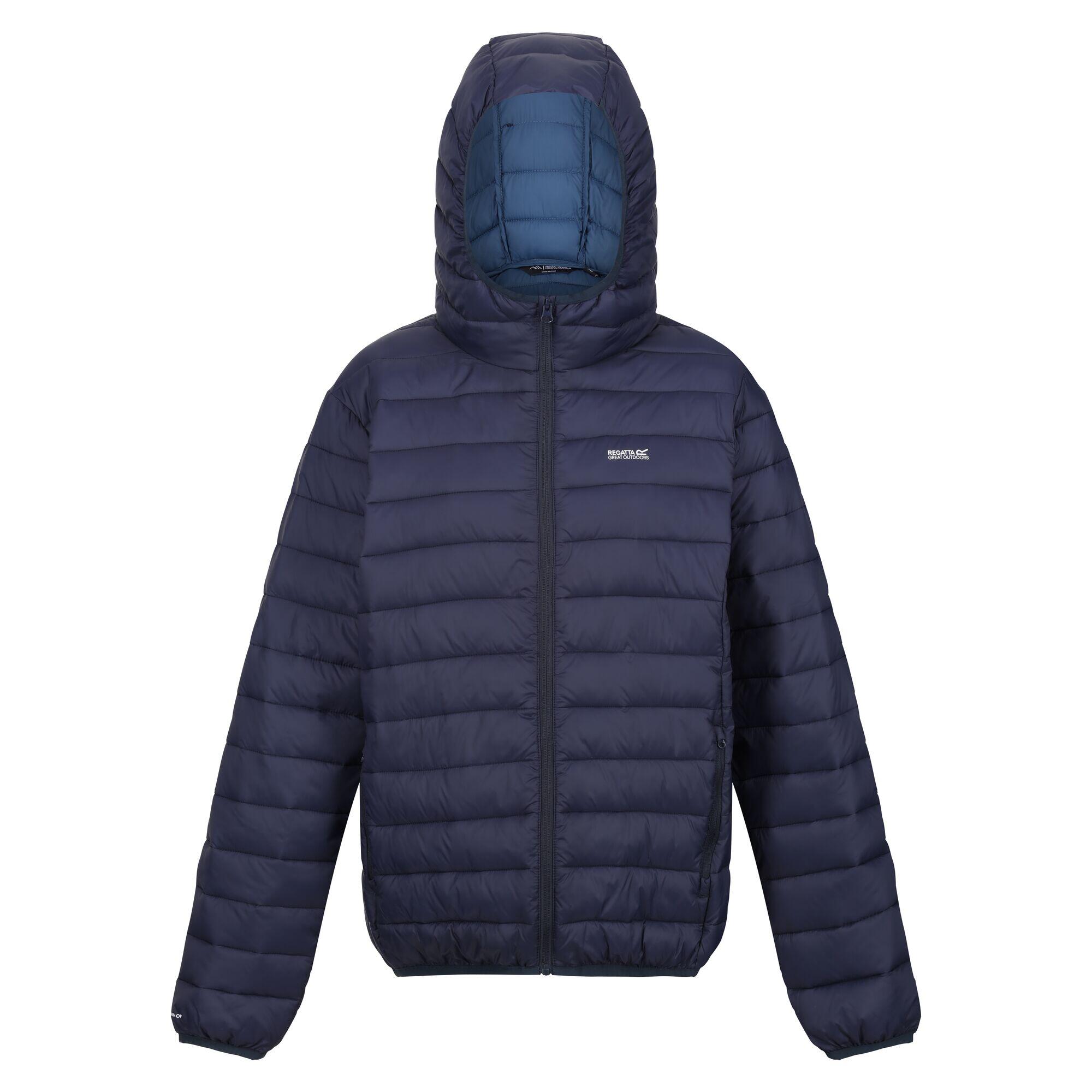 Womens/Ladies Marizion Hooded Padded Jacket (Navy/Sea Haze) 1/5