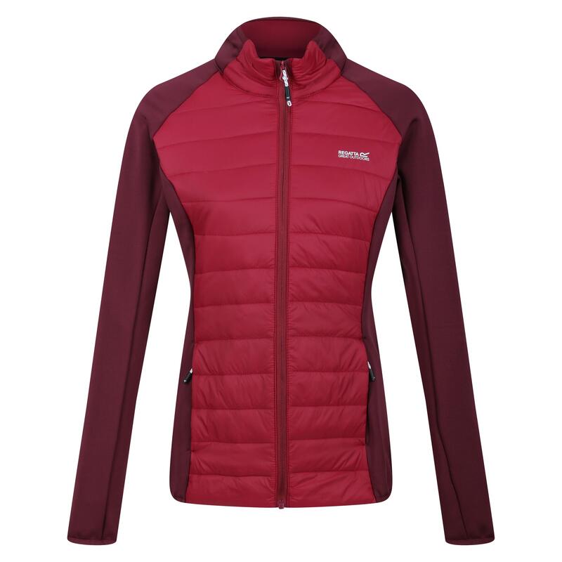 Chaqueta Híbrida Clumber IV para Mujer Rojo Rumba, Burdeos