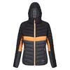 Dames Harrock II Baffled Hooded Jacket (Afdichting Grijs/Zwart)