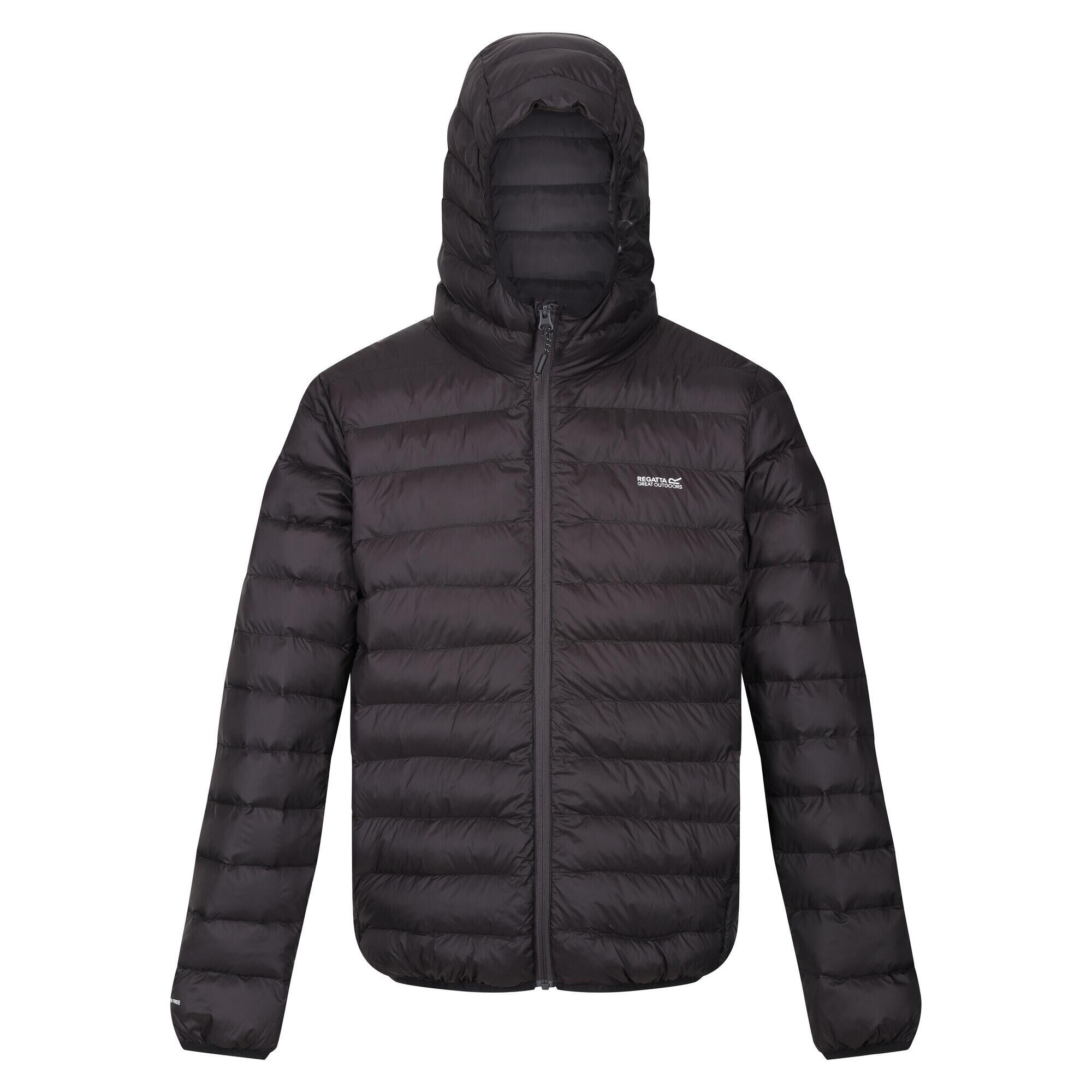 REGATTA Mens Baffled Hooded Jacket (Black)