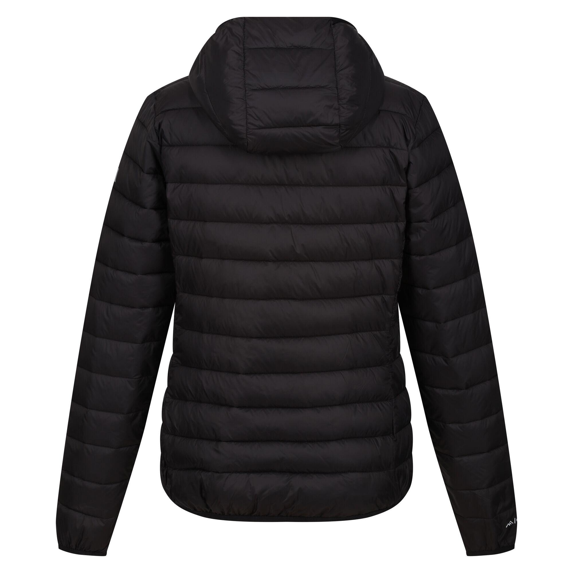 Womens/Ladies Marizion Hooded Padded Jacket (Black) 2/5