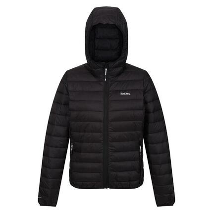 Veste matelassée Regatta MARIZION femme noire, faux duvet recyclé