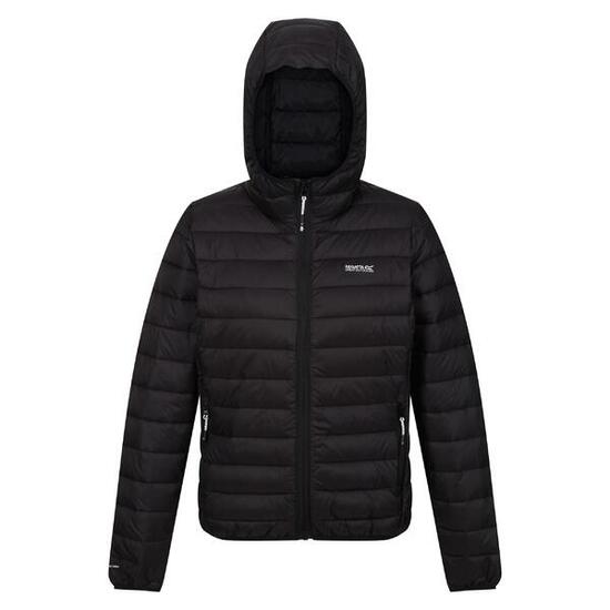 Veste matelassée Regatta MARIZION femme noire, faux duvet recyclé
