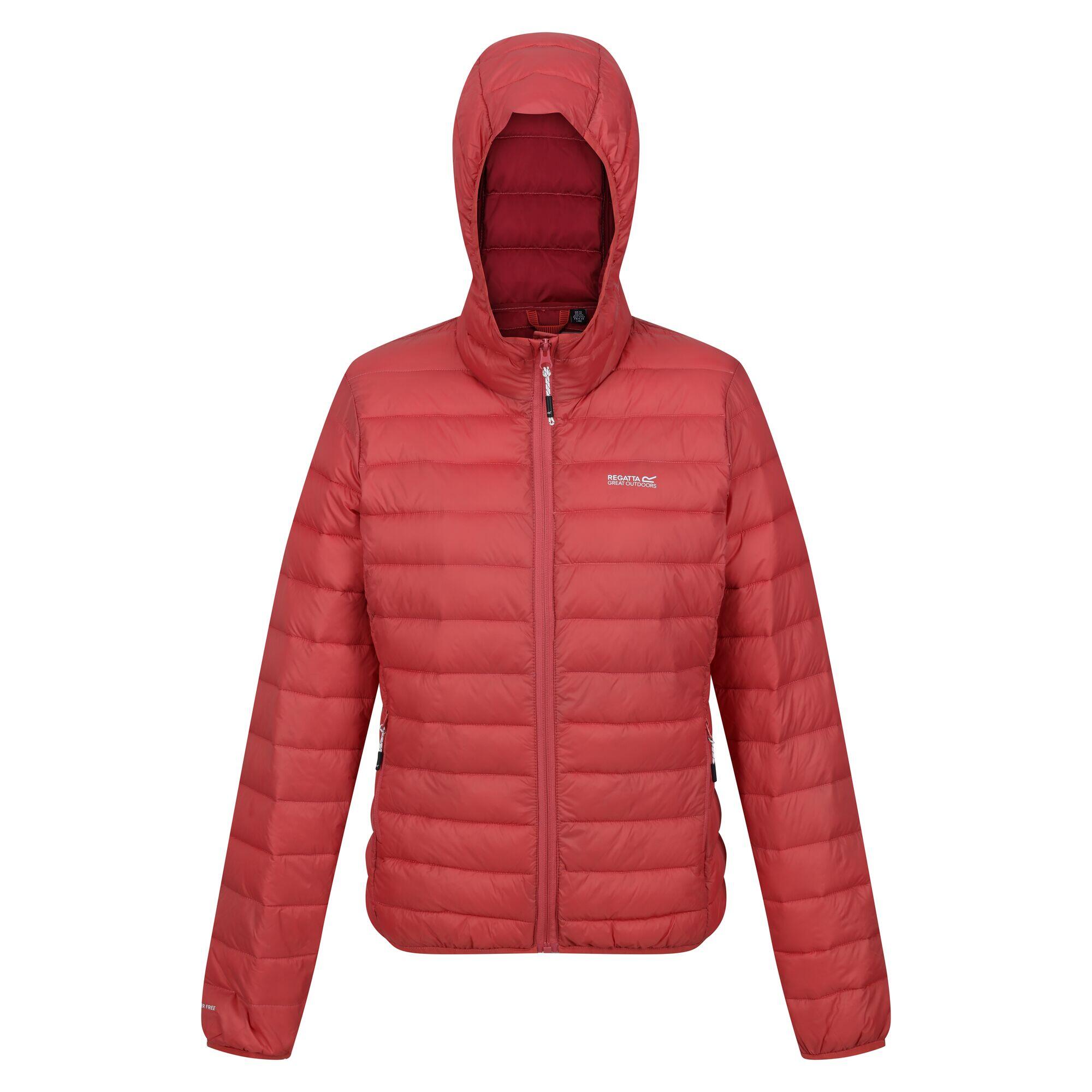 Womens/Ladies Marizion Hooded Padded Jacket (Mineral Red/Rumba Red) 1/5