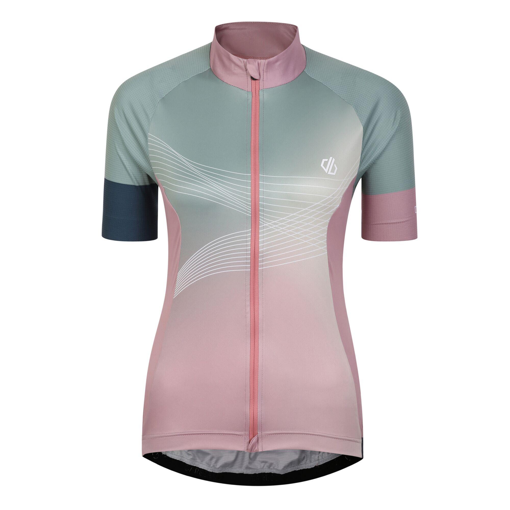 DARE 2B Stimulus Women's Cycling Full Zip, Short Sleeve Jersey