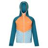 Veste matelassée KIELDER HYBRID Enfant (Bleu sarcelle foncé / Orange clair)