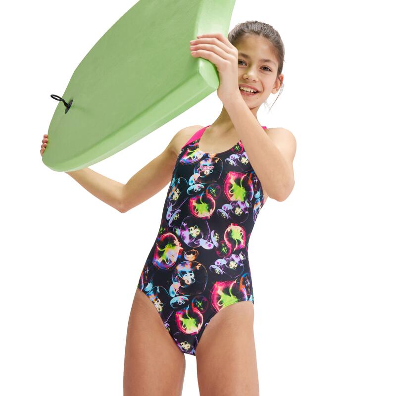1-delig meisjes zwempak Speedo Eco Allov Splashb