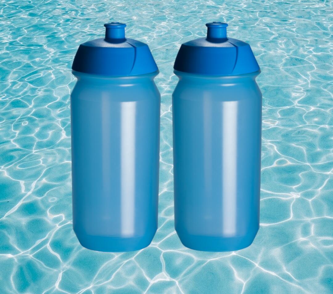 2 x Trinkflasche – 500 ml – Transparent-blau 2/5