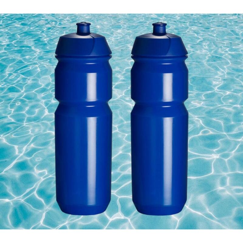 2 x sticle de apă - 750 ml - albastru închis