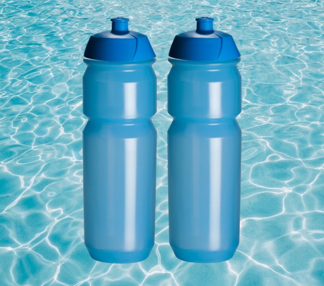 2 x Boîtes à boisson - 750 ml - Bleu transparent Bouteilles d'eau 2/5