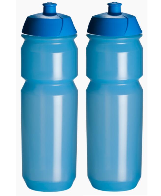 PRO SPORT LIGHTS 2 x Drinkbussen - 750 ml - Transparant Blauw Bidons