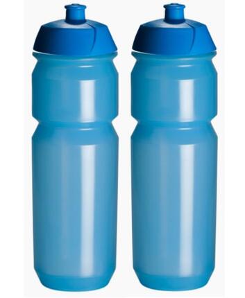 2 x Boîtes à boisson - 750 ml - Bleu transparent Bouteilles d'eau