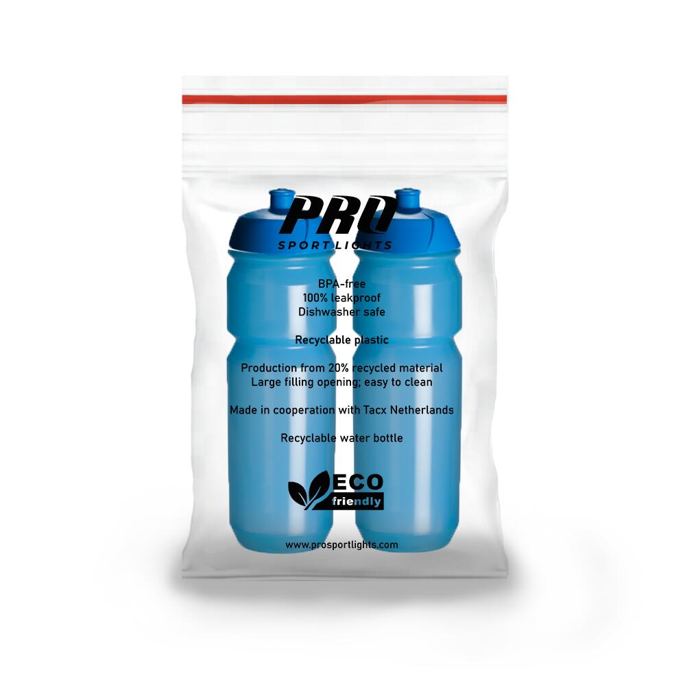 2 x Boîtes à boisson - 750 ml - Bleu transparent Bouteilles d'eau 4/5