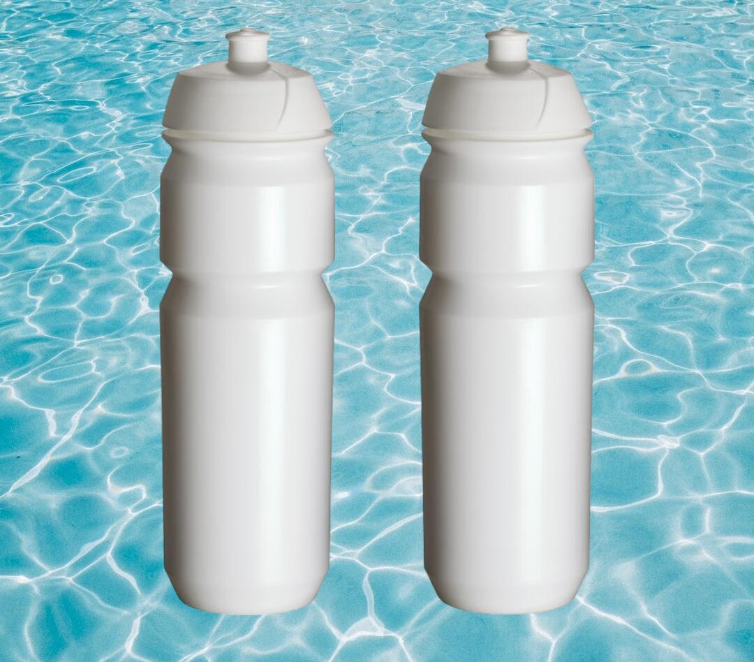 2 x Bidons - 750 ml - Wit Drinkbus 2/5