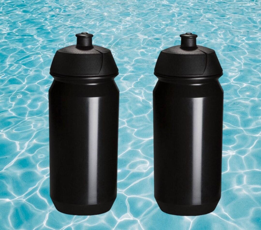 2 x Wasserflasche – 500 ml – Schwarz 2/5