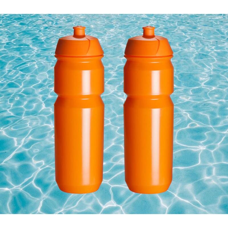 2 x Bidon - 750 ml - Orange Bouteille de boisson