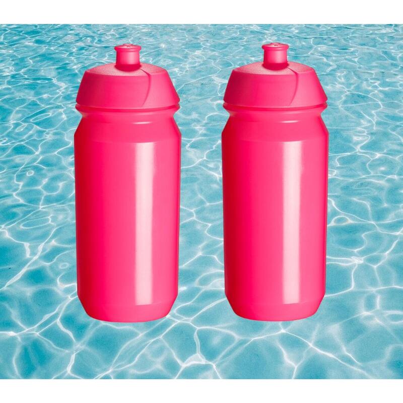 2 x Bidons - 500 ml - Rose flashy Pink Boite à boisson