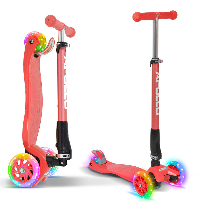 Patinete Infantil Plegable con Ruedas LED 'Kids Whiz' - Ajustable en Altura