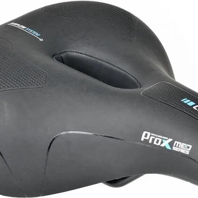 Bicycle saddle Comfort Med ladies black city bike