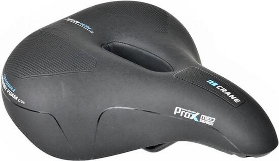 Sella per bicicletta Comfort Med donna nera per bici da città