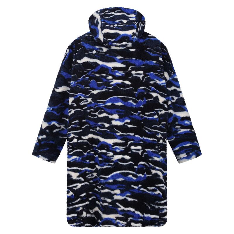 Kinder/Kinder Camo Poncho (Sterk Blauw)