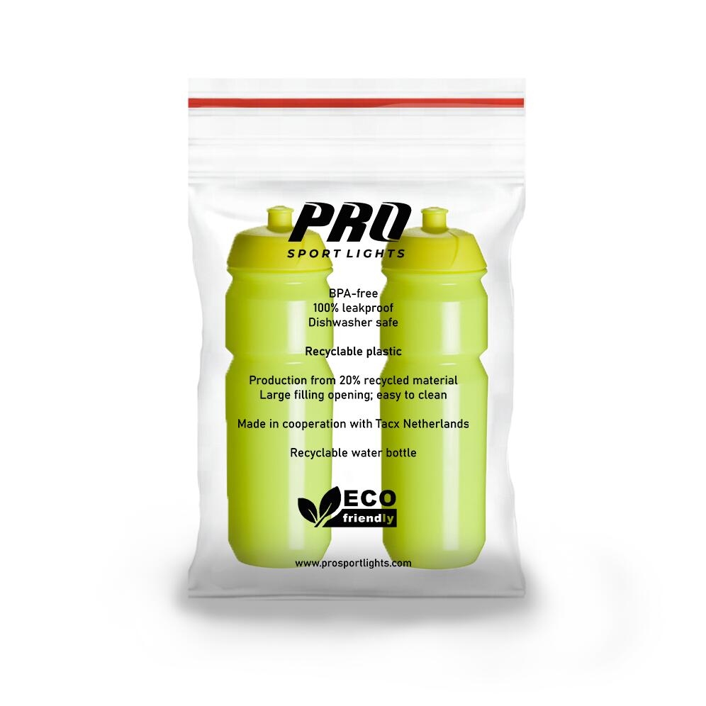 2 x Drinkbus - 750 ml - Fluogeel Bidon 4/5