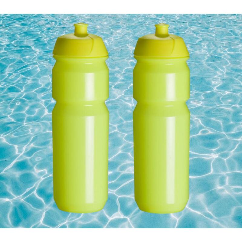 2 x Bidon - 750 ml - Jaune fluo Bouteille de boisson