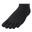 Type-TF Unisex 5 Fingers Short Socks - Black