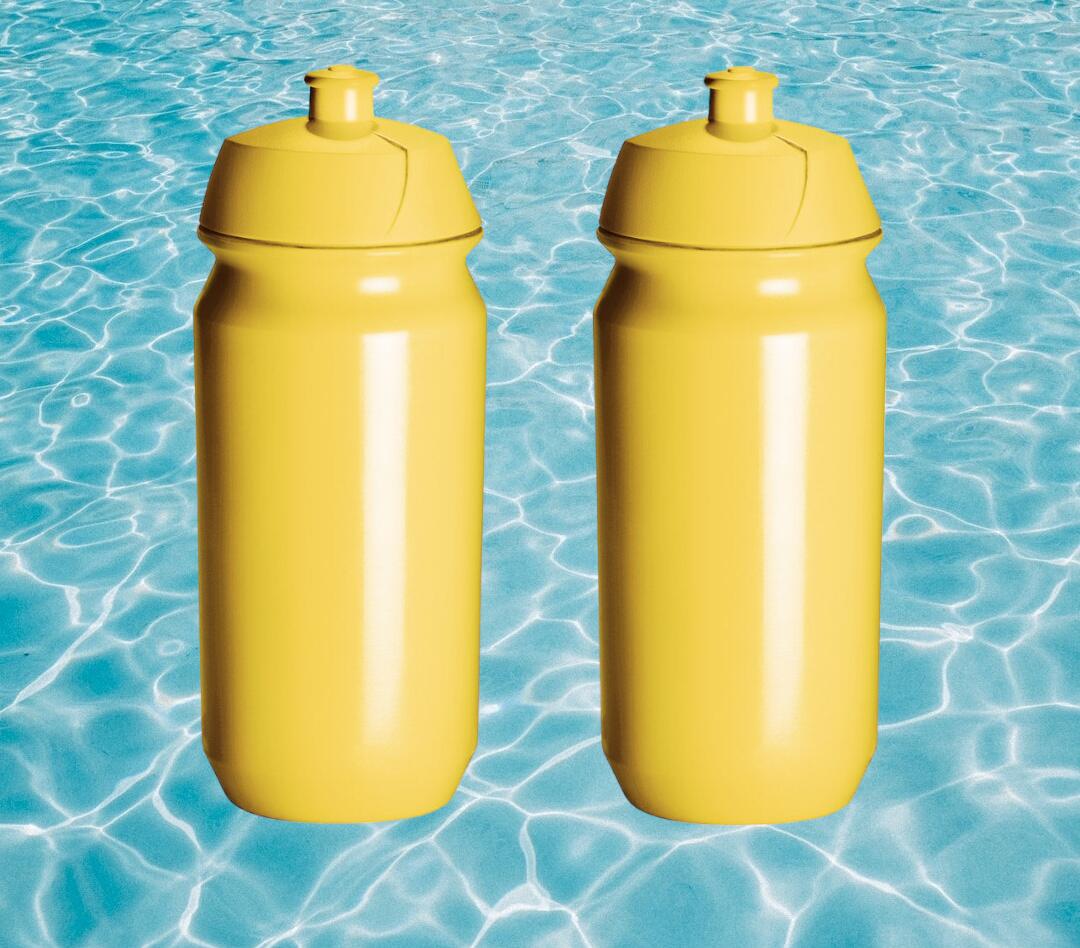 2 x Trinkflaschen – 500 ml – Gelbe Trinkflasche 2/5