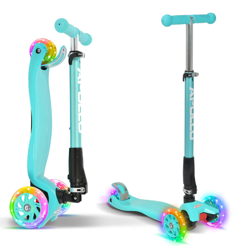 Patinete Infantil Plegable con Ruedas LED 'Kids Whiz' - Ajustable en Altura