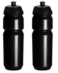 2 x Bouteilles d'eau - 750 ml - Noir Boite à boisson