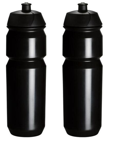 2 x Trinkflaschen - 750 ml - Schwarze Trinkflasche