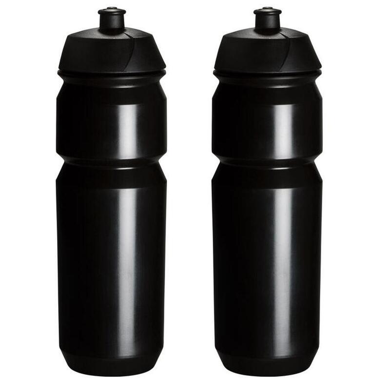 2 x Bouteilles d'eau - 750 ml - Noir Boite à boisson