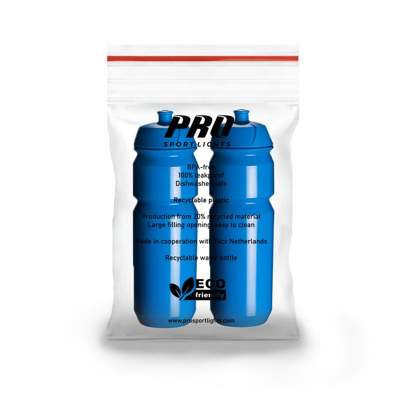 2 x Bouteilles d'eau - 750 ml - Bleu Boite à boisson