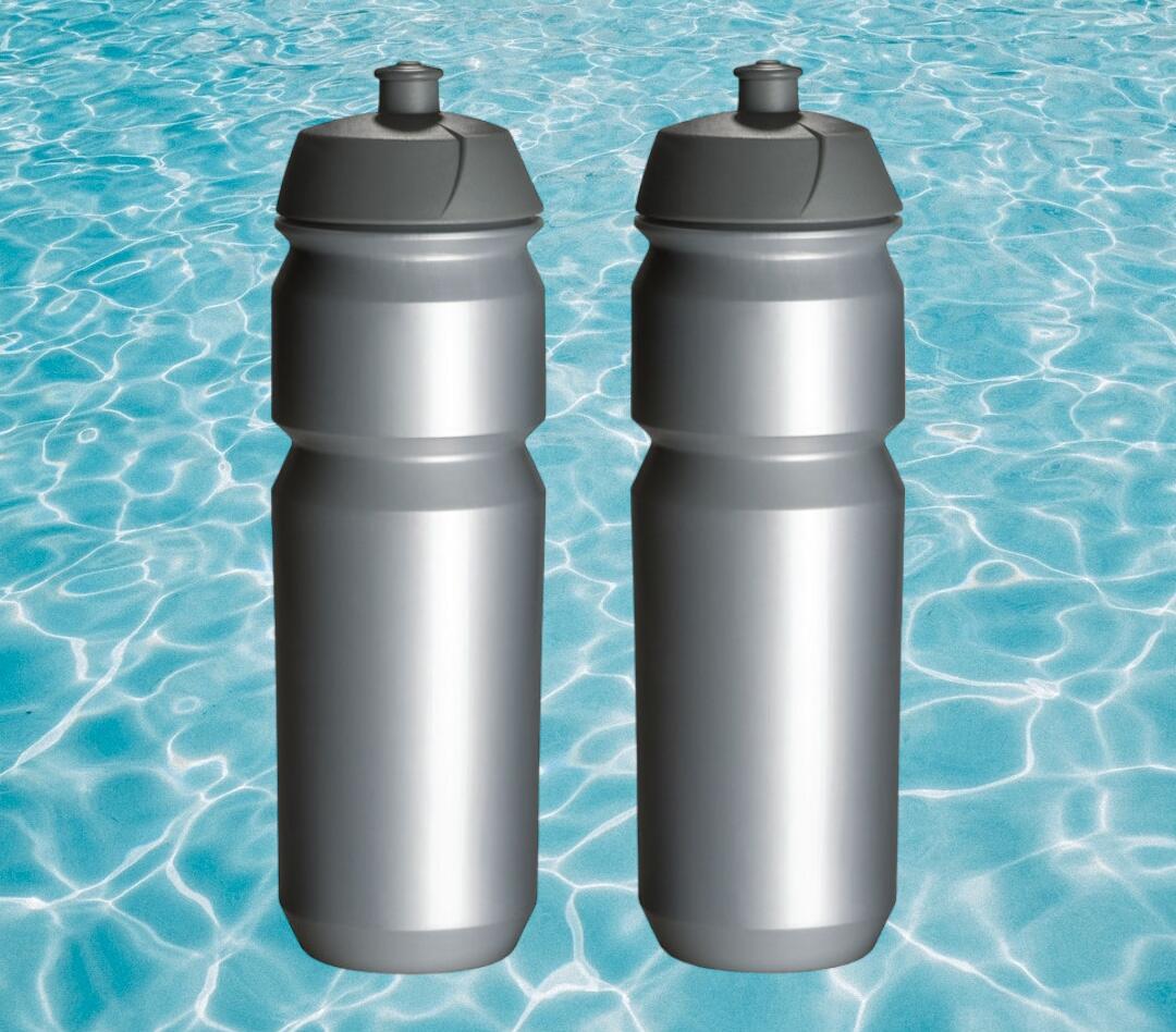 2 x Bouteilles d'eau - 750 ml - Argent Boite à boisson 2/5