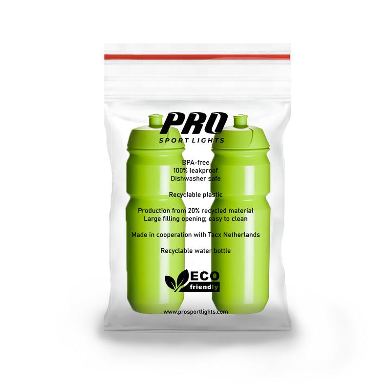 2 x Sticlă de băut - 750 ml - Sticlă verde