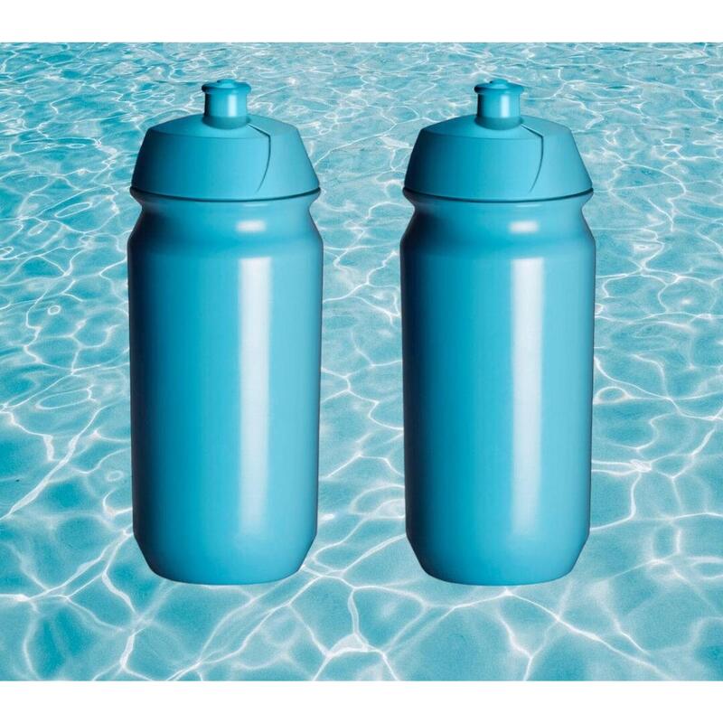 2 x Bidon - 500 ml - Albastru deschis