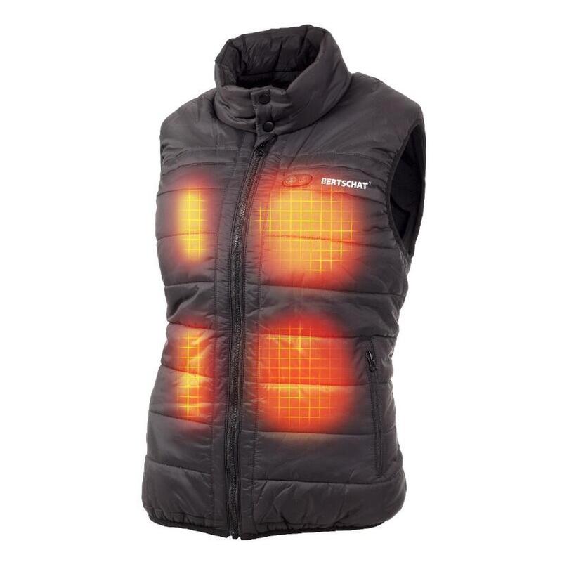 Gewatteerde verwarmde Bodywarmer Dames - Dual heating