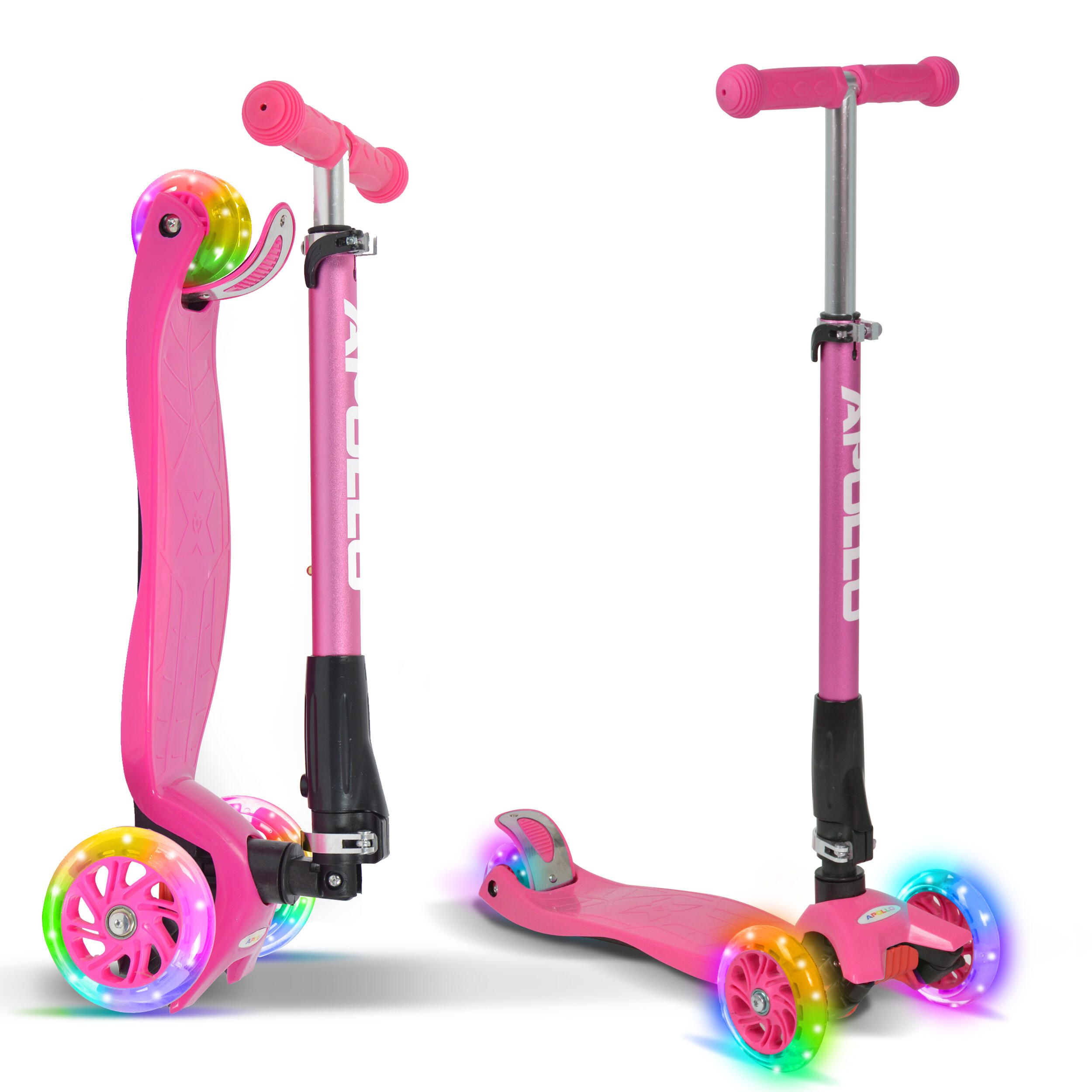 APOLLO Whiz LED Fun-Scooter voor Kinderen 3+, Kickscooter, Pedaalscooter