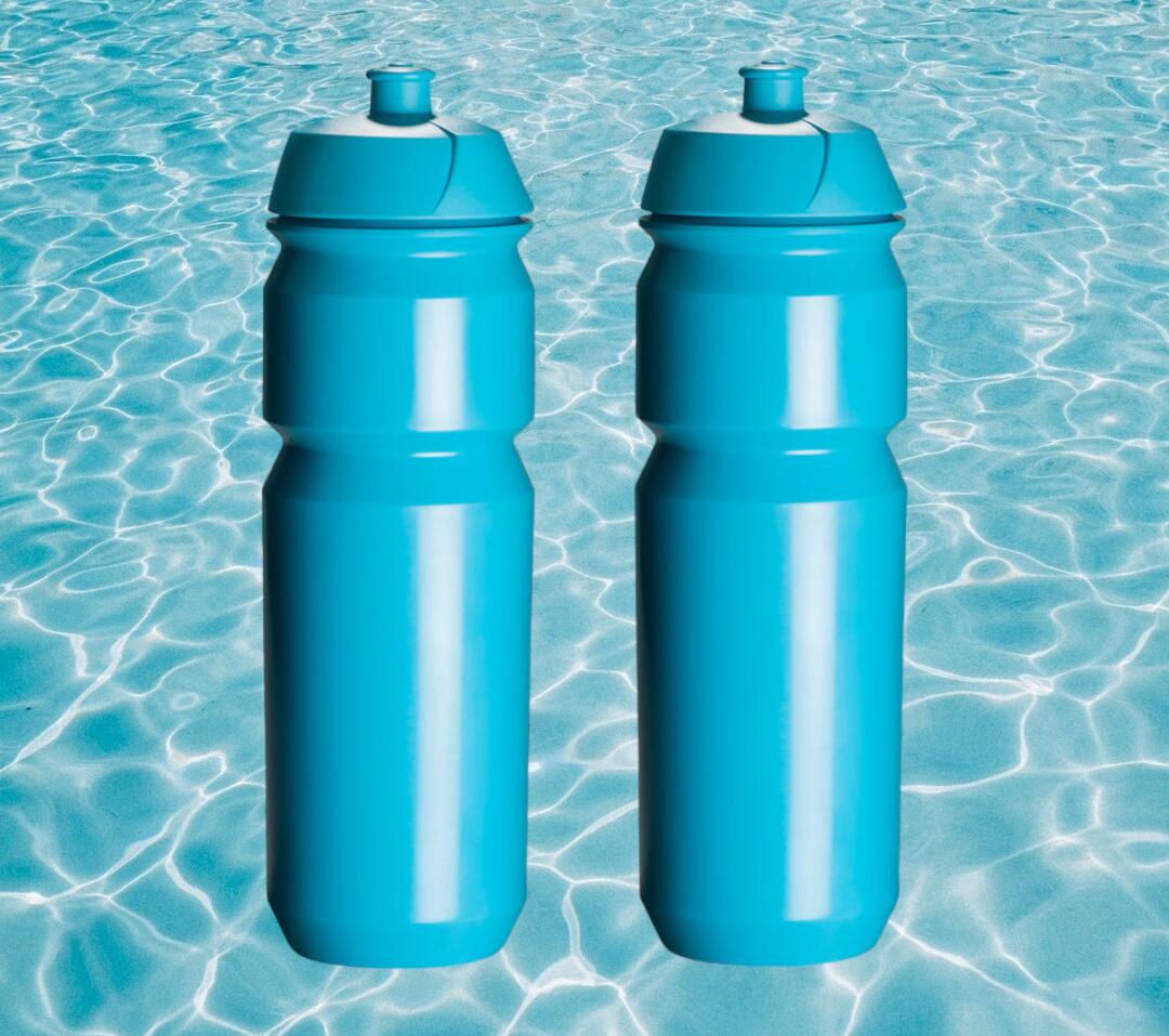 2 x Bidons - 750 ml - Lichtblauw Drinkbus 2/5