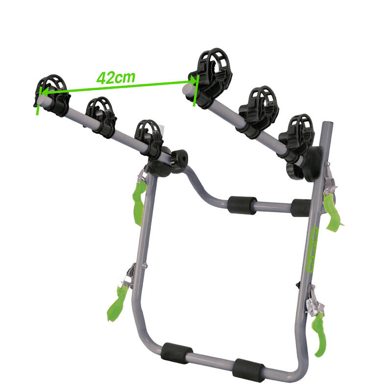 Porte-vélos GO BIKER hayon arrière Easy V3 Max - 3 vélos - 15 kg/rail - pliable
