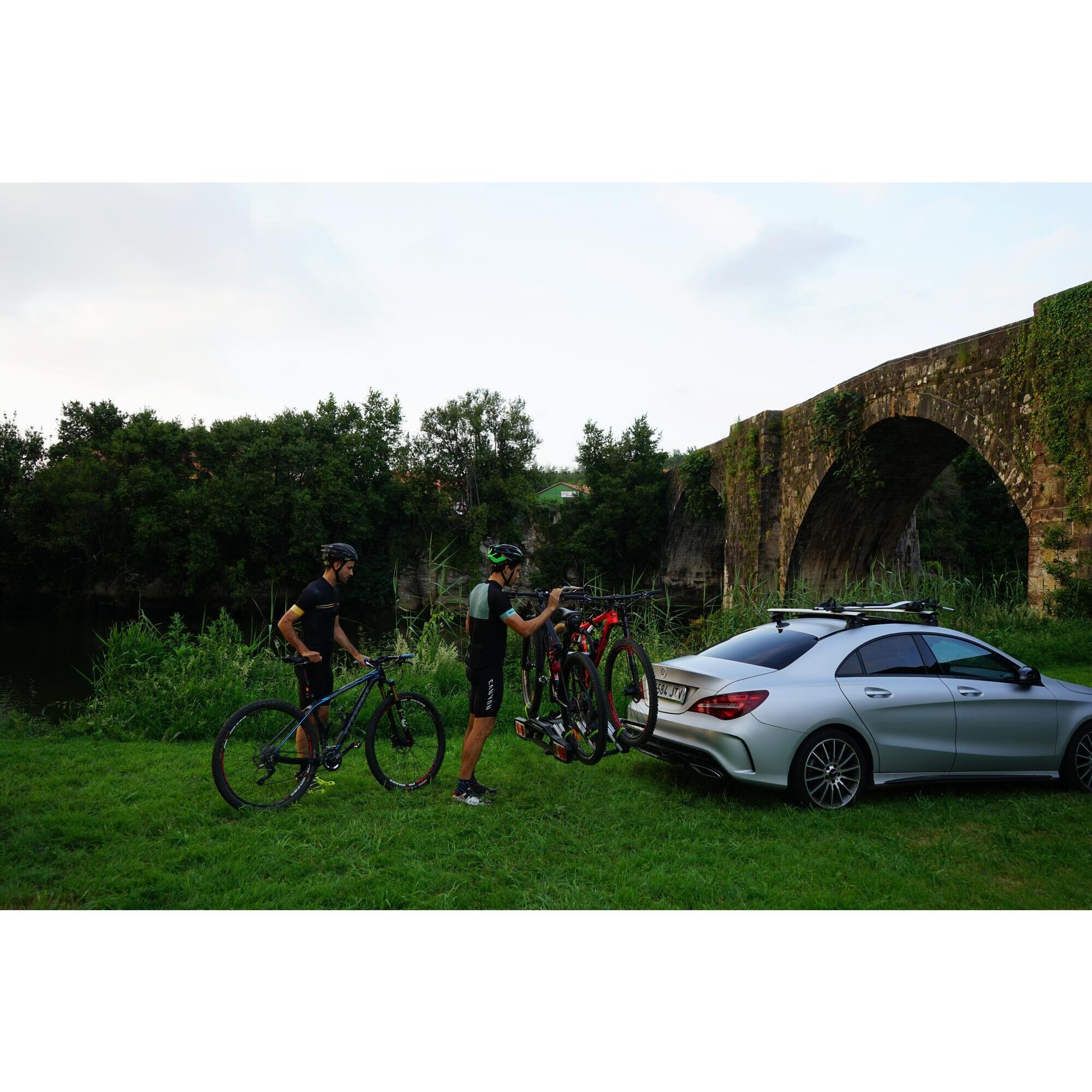 Portabicicletas bola 3 bicis decathlon clearance