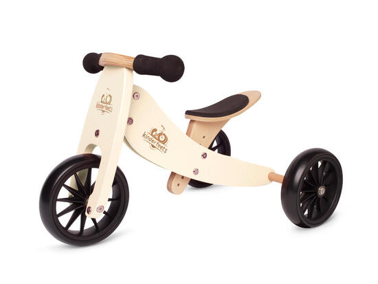 Kinderfeets Vélo d'équilibre en bois 2-en-1 & tricycle à partir de 1 an Tiny Tot