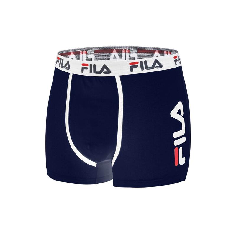 x2 Boxers Noir/Marine Homme Fila FU5040